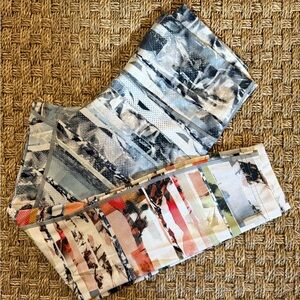 lululemon wunder under SmoothCover abstract multicolor print leggings - size 8